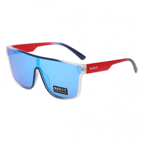 Męskie okulary przeciwsłoneczne pełne MAXAIR z filtrem UV400 Blue/Red ST-MAX3A