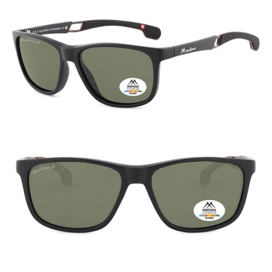 Męskie okulary przeciwsłoneczne z filtrem UV400 i polaryzacją SP315B black/green