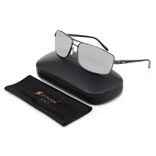 Męskie okulary przeciwsłoneczne lustrzane z polaryzacją i filtrem UV400 POL-95