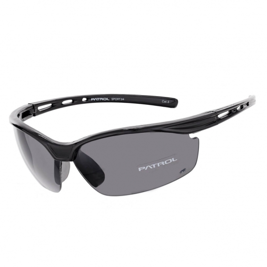 Okulary przeciwsłoneczne sportowe PATROL PS-94 czarne