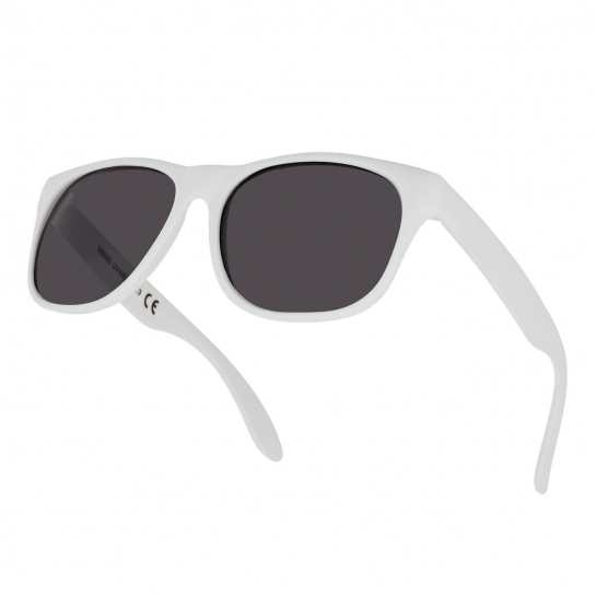 Białe okulary przeciwsłoneczne z filtrem UV400 PM-12