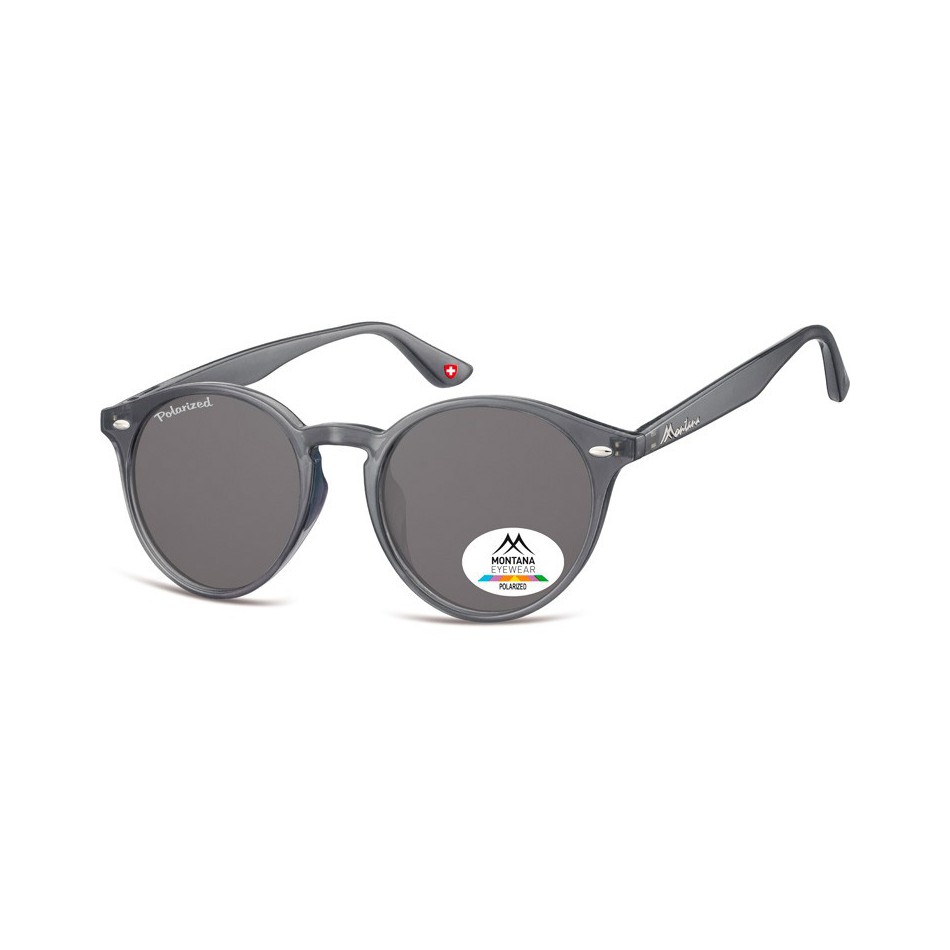 Okragle szare okulary polaryzacyjne Montana MP20F