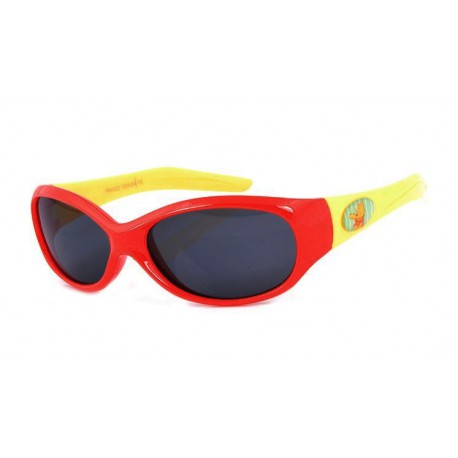 Okulary dla dzieci przeciwsłoneczne K-77b żółto-czerwone