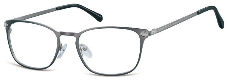 Oprawki okularowe kocie oczy damskie stalowe Sunoptic 991B grafitowe