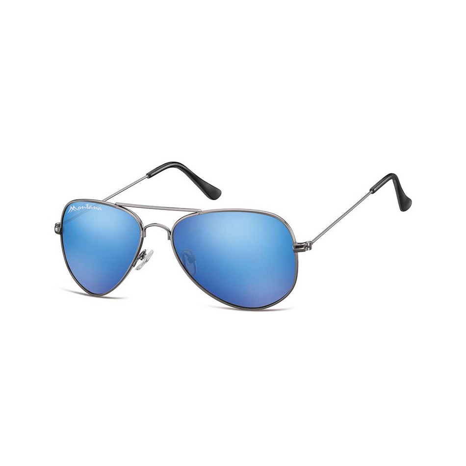Niebieskie Pilotki okulary lustrzane aviator MS94C
