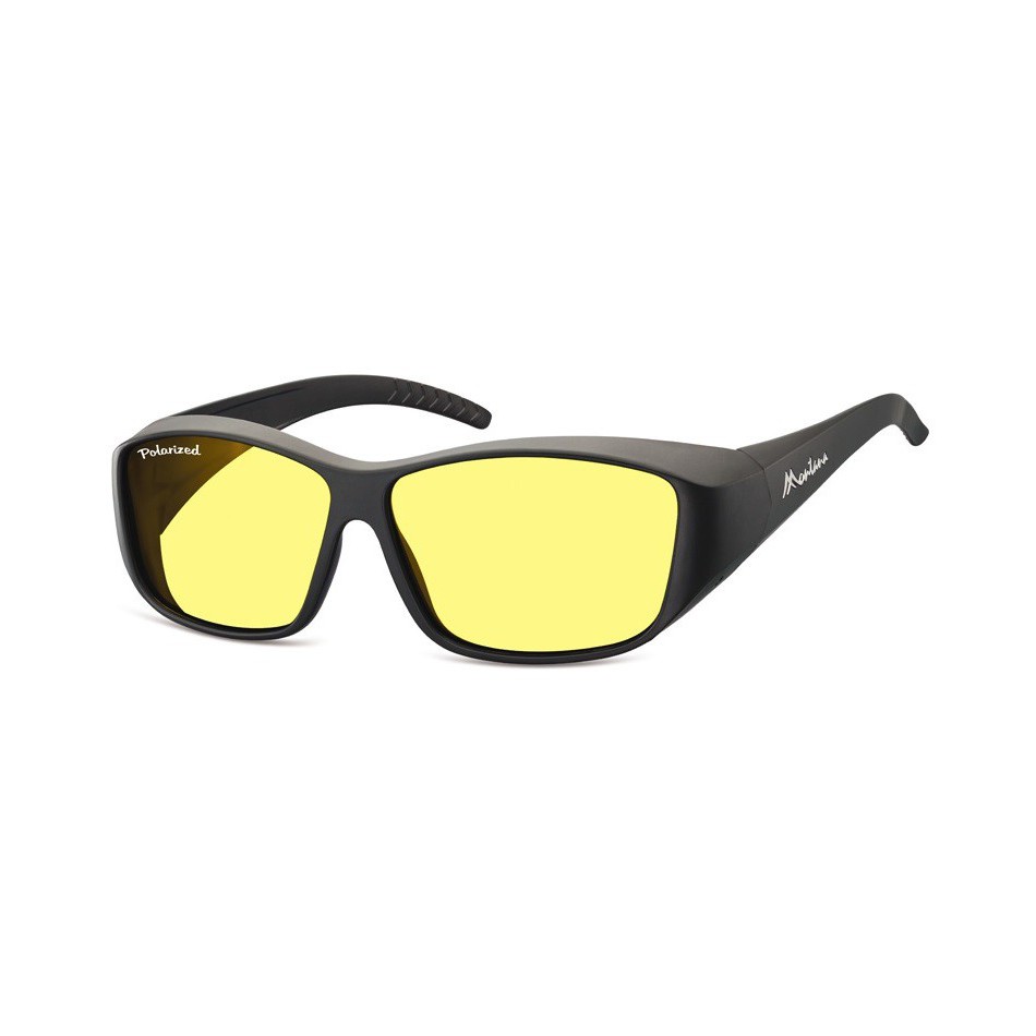 Żółte Okulary z Polaryzacją HD Fit Over dla Kierowców, nakładane na Korekcyjne FO4H