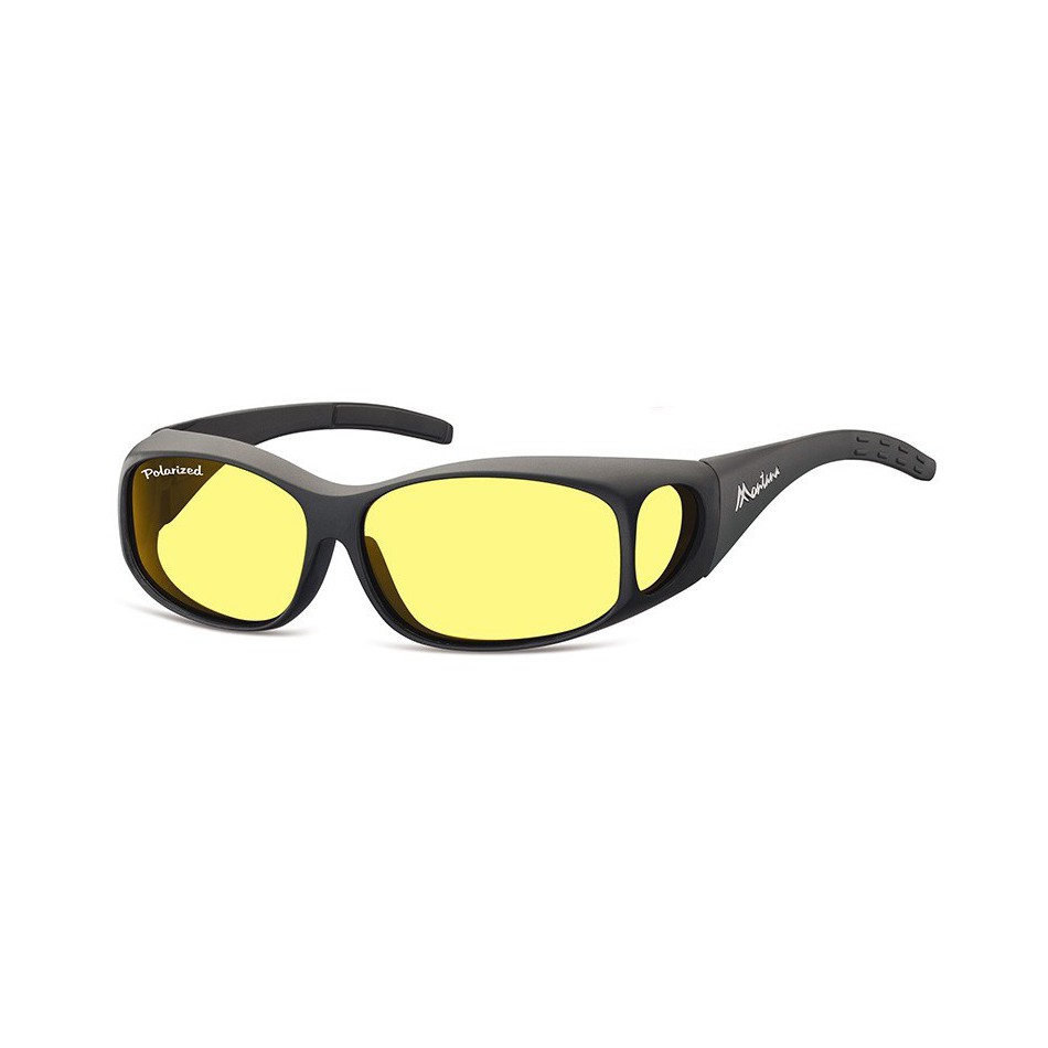 Żółte Okulary z Polaryzacją HD Fit Over dla Kierowców, nakładane na Korekcyjne MFO1F