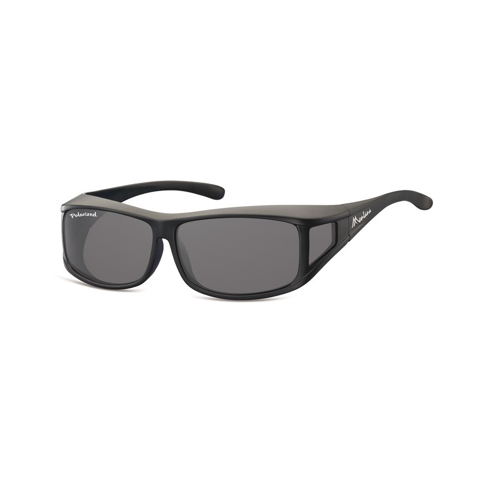 Czarne Okulary z Polaryzacją HD Fit Over dla Kierowców, nakładane na Korekcyjne FO5