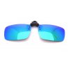 Nakładki lustrzane zielono-niebieskie polaryzacyjne na okulary korekcyjne
