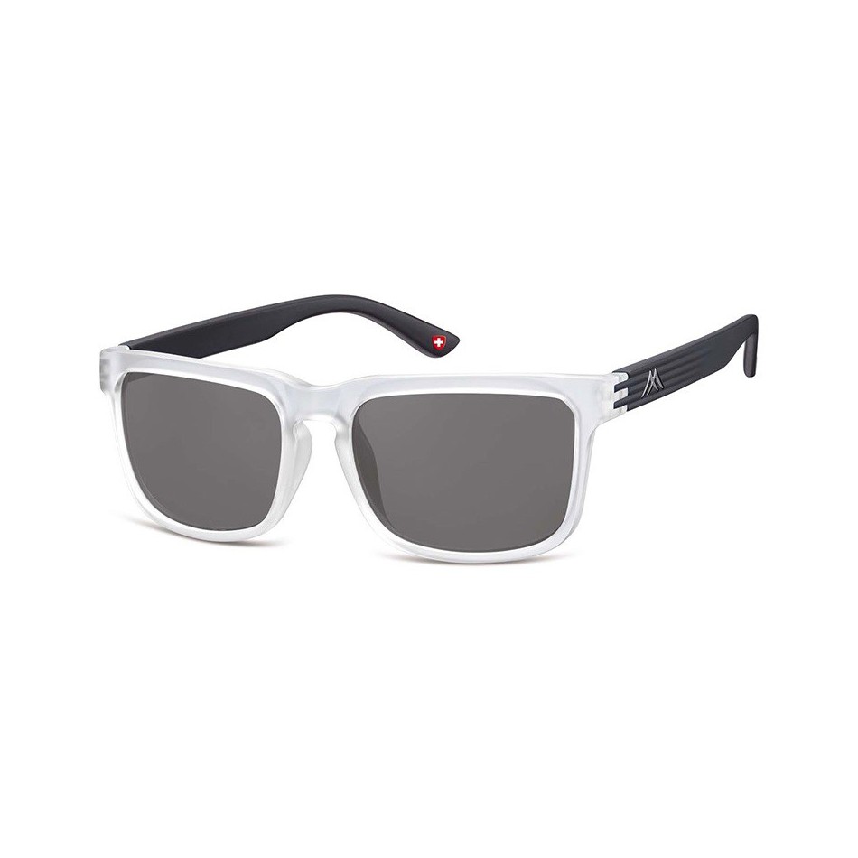 Nerdy okulary przeciwsłoneczne MONTANA S26E czarno-transparentne