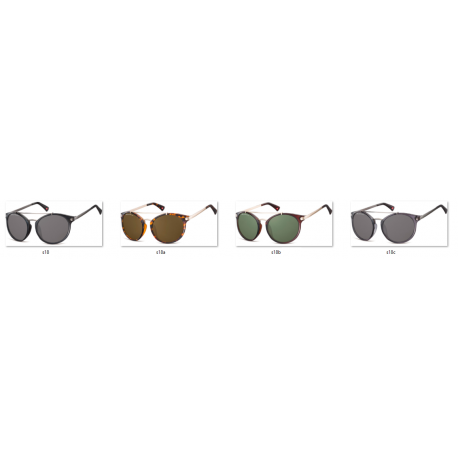  Muchy okulary przeciwsłoneczne MONTANA S18A brązowe (panterka)