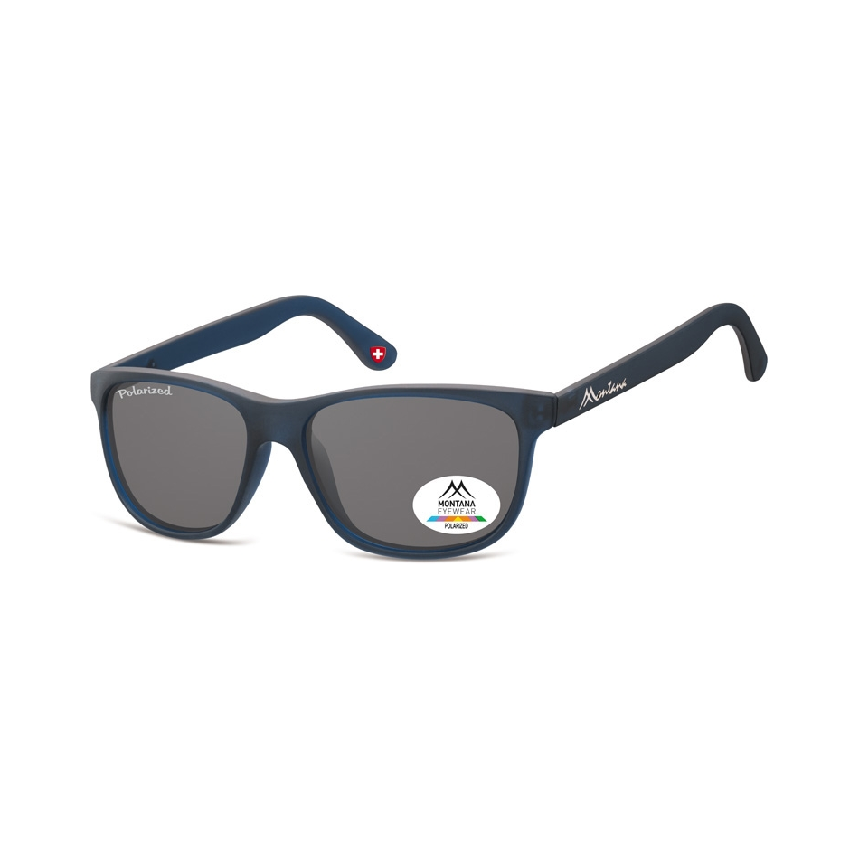 Okulary nerdy  Montana MP48E polaryzacyjne ciemnoniebieskie
