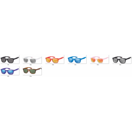 Okulary przeciwsłoneczne Lustrzanki dziecięce nerdy  Montana 965D różowe matowe