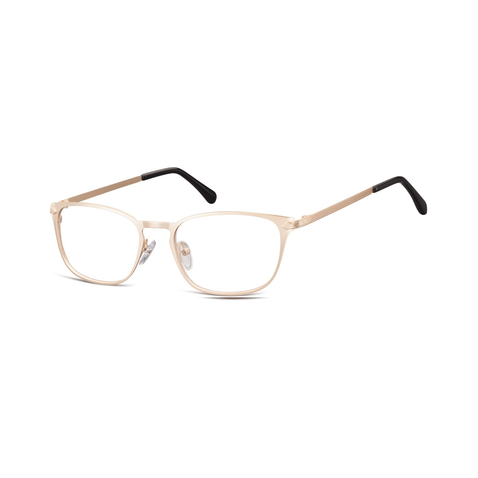 Oprawki okularowe kocie oczy damskie stalowe Sunoptic 991H złote