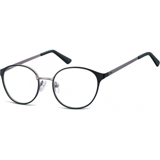 Oprawki okularowe kocie oczy damskie stalowe Sunoptic 941 czarne 