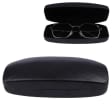 Czarne etui na okulary w kratę STHC-97