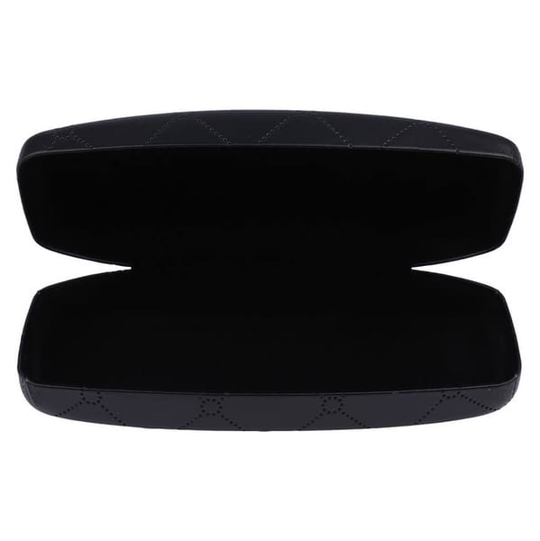 Czarne etui na okulary w kratę STHC-97