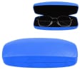 Niebieskie etui na okulary w kratę STHC-97A