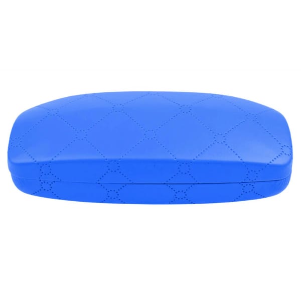 Niebieskie etui na okulary w kratę STHC-97A