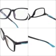 Męskie okulary +1.00 do czytania i komputera Blue Light ST338 czarne