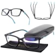Męskie okulary +2.00 do czytania i komputera Blue Light ST338 czarne