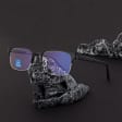 Męskie okulary +2.75 do czytania i komputera Blue Light+Antyrefleks STL281A czarny/grafitowy