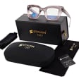 Damskie okulary +0.25 do czytania i komputera z filtrem Blue Light STL286 szary/fiolet