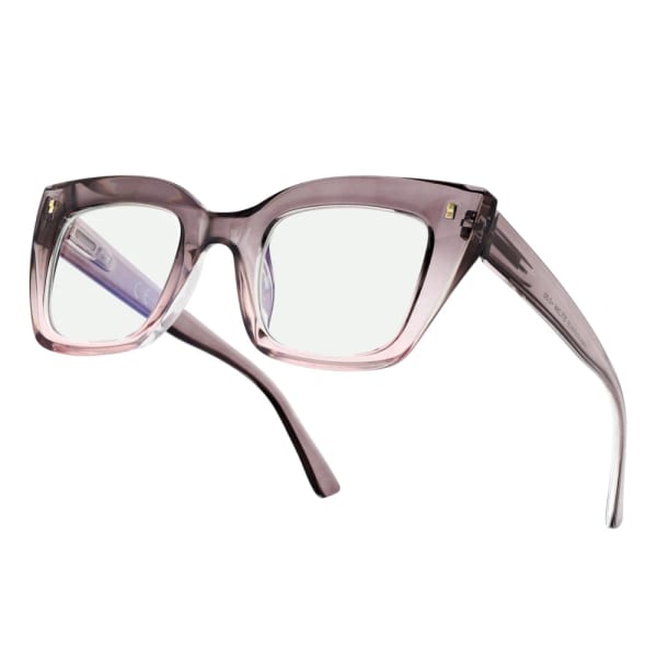 Damskie okulary +0.75 do czytania i komputera z filtrem Blue Light STL286 szary/fiolet
