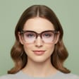 Damskie okulary +1.25 do czytania i komputera z filtrem Blue Light STL286 szary/fiolet