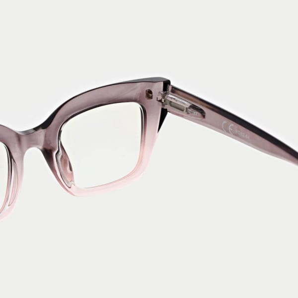 Damskie okulary +1.50 do czytania i komputera z filtrem Blue Light STL286 szary/fiolet