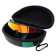 Etui na okulary sportowe ROCKBROS black carbon/green ET-ROCK-3