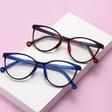 Okulary dla dziewczynki zerówki do komputera z filtrem Blue Light 25183B róż/fiolet