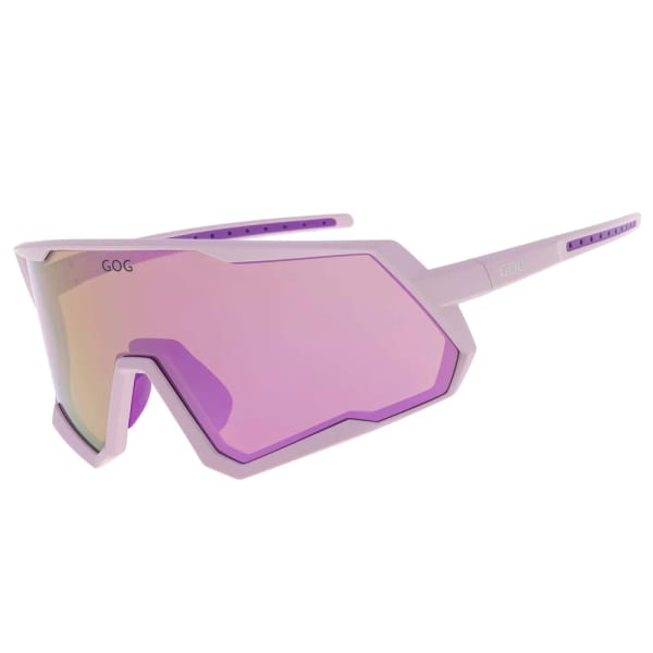 Duże okulary przeciwsłoneczne sportowe GOG E608-3 fioletowe