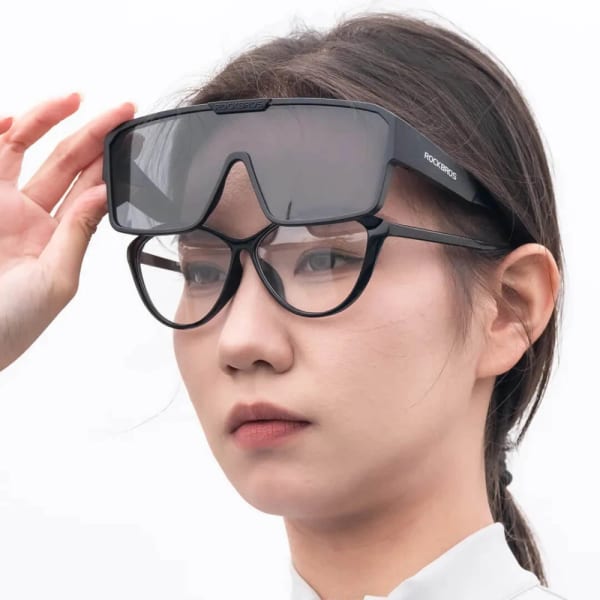 Okulary Nakładane na Korekcyjne FIT OVER przeciwsłoneczne z polaryzacją SP348-BLACK