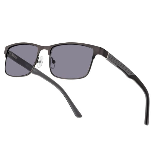 Przyciemniane okulary +1.75 do czytania męskie SPM41 szary/czarny