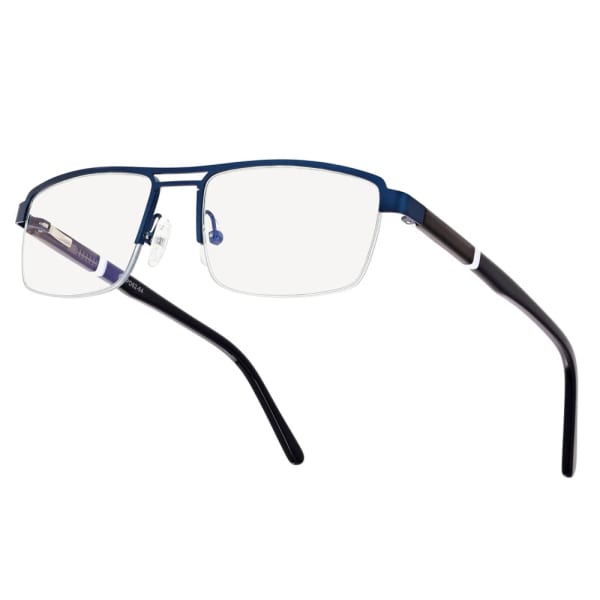 Męskie okulary PREMIUM +0.50 do czytania i komputera Blue Light+Antyrefleks STL260 granat