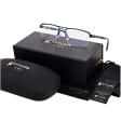 Męskie okulary PREMIUM +0.50 do czytania i komputera Blue Light+Antyrefleks STL260 granat