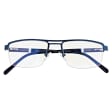 Męskie okulary PREMIUM +1.25 do czytania i komputera Blue Light+Antyrefleks STL260 granat