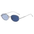 Damskie okulary fotochromowe kat.2-3 przeciwsłoneczne STLF-06D srebrny/niebieski