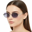 Damskie okulary fotochromowe kat.1-3 przeciwsłoneczne STLF-06F srebrny/antracyt