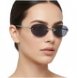 Damskie okulary fotochromowe kat.2-3 przeciwsłoneczne bezramkowe STLF-04A srebrny/czarny
