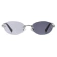 Damskie okulary fotochromowe kat.2-3 przeciwsłoneczne bezramkowe STLF-04A srebrny/czarny