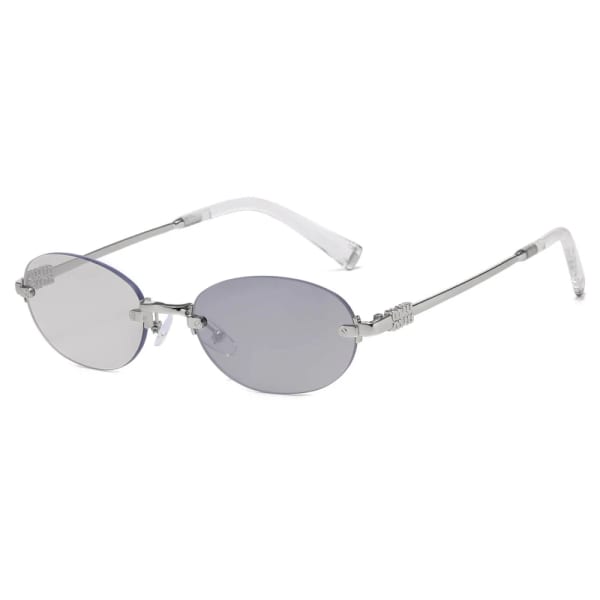 Damskie okulary fotochromowe kat.1-2 przeciwsłoneczne bezramkowe STLF-04B srebrny