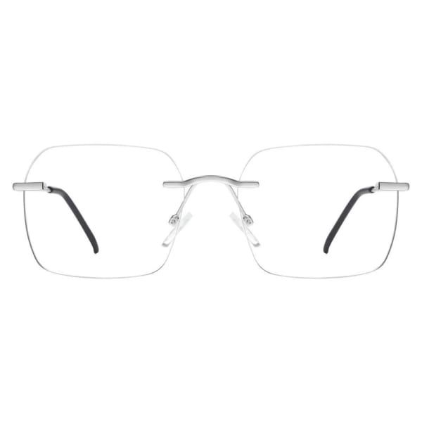 Bezramkowe oprawki korekcyjne okulary zerówki patentki 856B srebrny