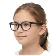 Oprawki okularowe dla dziewczynki elastyczne dziecięce kocie oczy + gumka K10C czarne