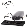 Plusy +1.00 damskie okulary do czytania korekcyjne Kocie Oczy z flexami ST320 ze skazą!