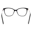 Plusy +1.00 damskie okulary do czytania korekcyjne Kocie Oczy z flexami ST320 ze skazą!