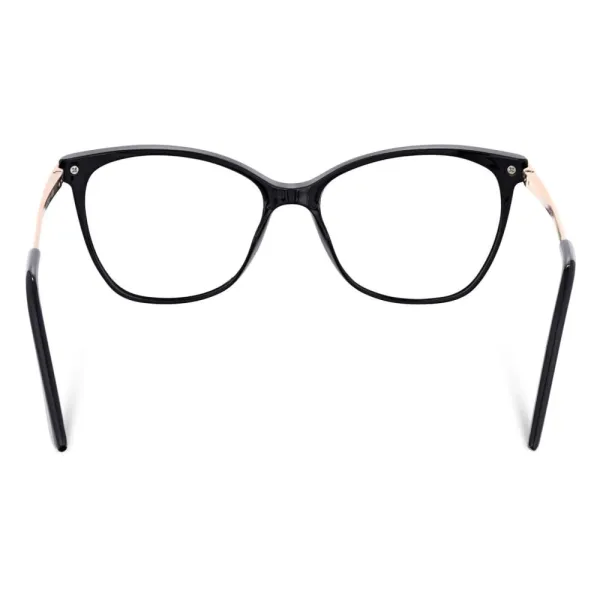 Plusy +1.00 damskie okulary do czytania korekcyjne Kocie Oczy z flexami ST320 ze skazą!