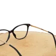 Plusy +1.00 damskie okulary do czytania korekcyjne Kocie Oczy z flexami ST320 ze skazą!
