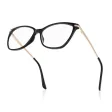 Plusy +1.00 damskie okulary do czytania korekcyjne Kocie Oczy z flexami ST320 ze skazą!